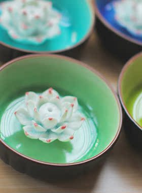 客厅陶瓷冰裂纹工艺品