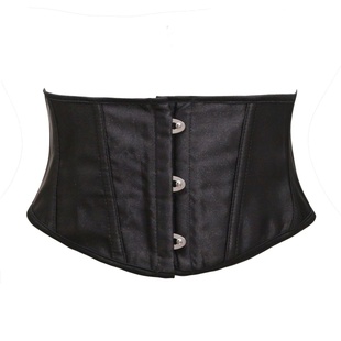 三扣短款塑身腰封女外搭显瘦黑色束身衣暗黑萝莉收腹腰夹束腰胸衣