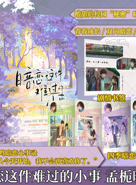 暗恋这件难过的小事 孟栀晚著 校园暗恋be文言情小说实体书  林絮X叶风 风儿轻轻起，林间柳絮悄然落 双向暗恋校园悲文错过