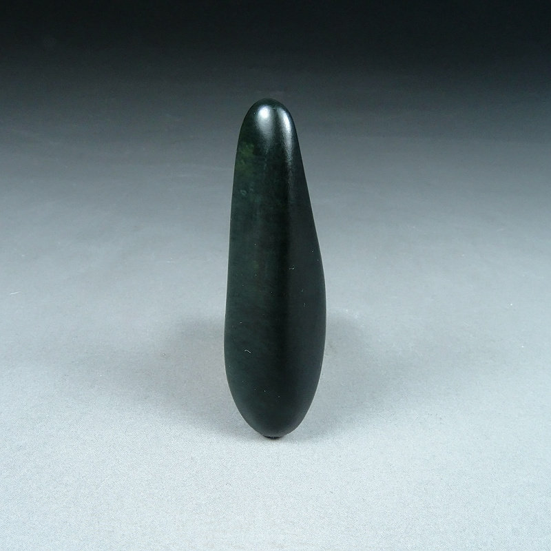 新疆和田玉籽料原石12克玉石手链手串天然随型原籽黑碧玉挂件D