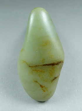 新疆和田玉籽料原石70.8克玉石玩料天然随型原籽原料青白玉把件F