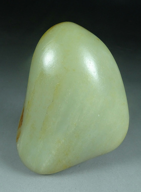 新疆和田玉籽料原石325.3克玉石天然原籽原料随型红皮青白玉把件E