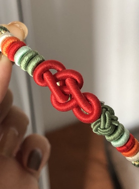 手工编织如意结手绳
