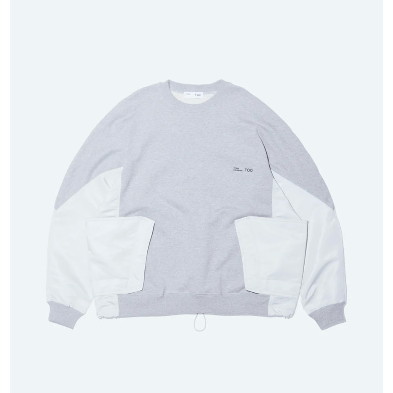 【拍下不退】国内现货TOGA TOO25秋冬抽身设计拼接短版卫衣