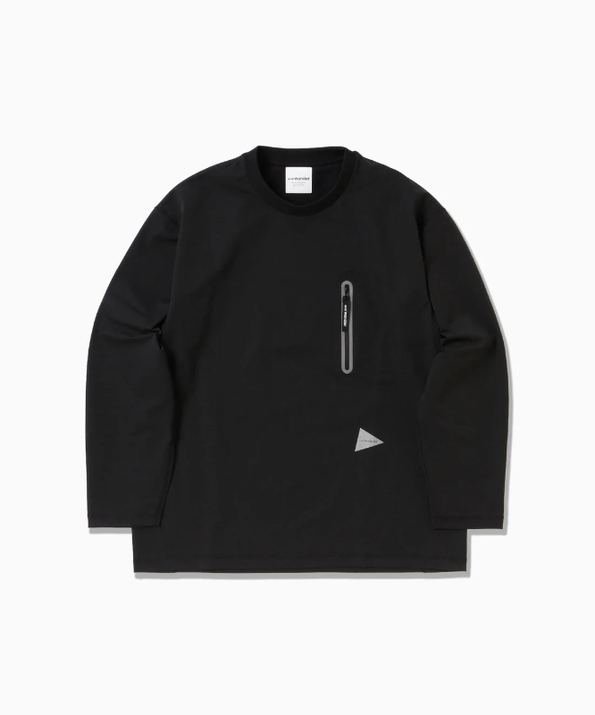 【拍下不退】国内现货and wander25秋冬新款口袋拼接长袖T恤