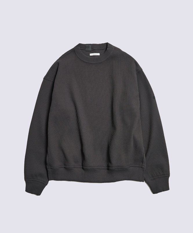 【拍下不退】国内现货N.HOOLYWOOD25秋冬ST限定款华夫格圆领卫衣