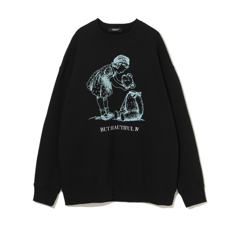 【拍下不退】国内现货UNDERCOVER25秋冬高桥盾人物印花圆领卫衣