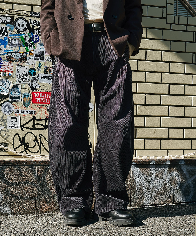 【拍下不退】国内现货CONZ25秋冬男款灯芯绒弯刀裤