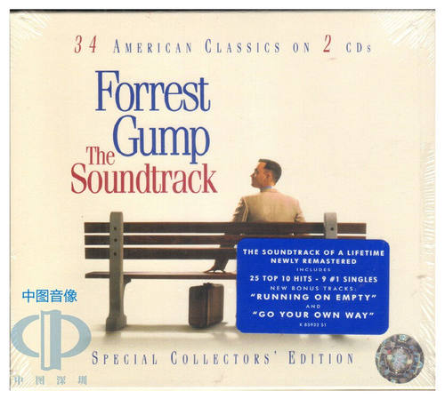 原装进口 阿甘正传 FORREST GUMP OST 电影原声带 欧美2CD唱片