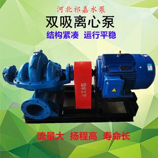 65大流量耐磨抽水泵 双吸泵10SH 19中开泵250S