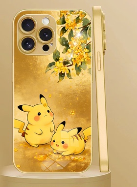 适用桂花皮卡丘宝可梦精灵神奇宝贝VIVOY300I华为Pura80Pro手机壳OPPOFindX8Splus荣耀400小米15Ultra红米K70