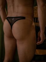GTOPX MAN [Mesh Fabric] [Thong] Transparent band men's personalized T-shirt with a protruding U-shaped front that is sexy and semi-transparent thumbnail 4