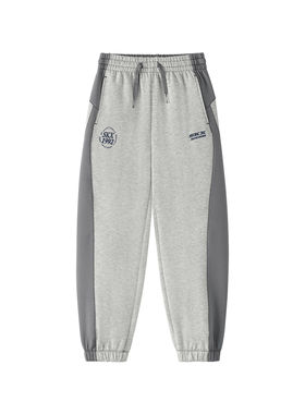 Skechers斯凯奇男童春秋宽松百搭亲肤舒适休闲束脚长裤L126B007