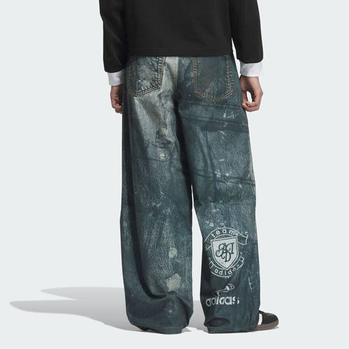 adidas阿迪达斯三叶草男子牛仔时尚潮流运动休闲长裤KC2691
