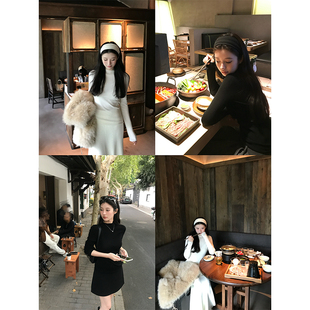 VASSE 百搭120支薄款可机洗18针扬子纱无缝一体针织女秋显瘦打底