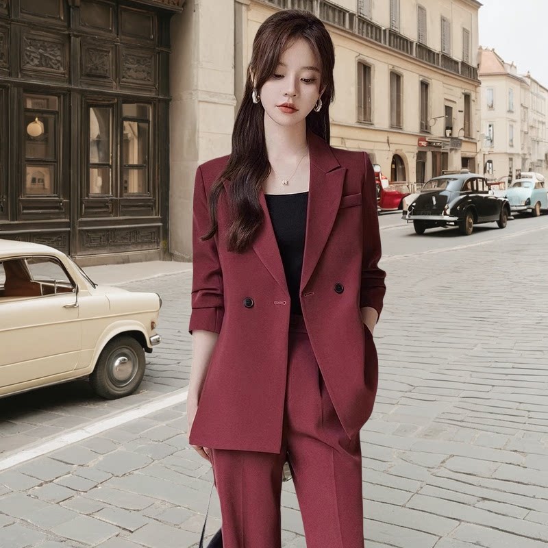 女神风工作服小个子职业装女西服