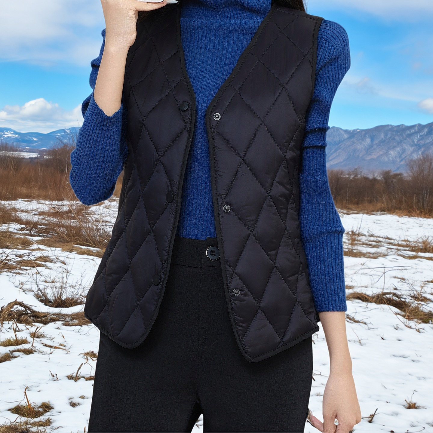 胖mm大码韩版加棉马甲女短款开衫保暖内搭外穿背心坎肩显瘦外套冬