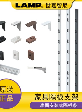 LAMP蓝普家具搁板架层板托衣柜橱柜aa柱表面安装隔板条AP-DM