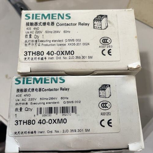 可维修-西门子接触器式继电器 3TH80 40-0XM0议价