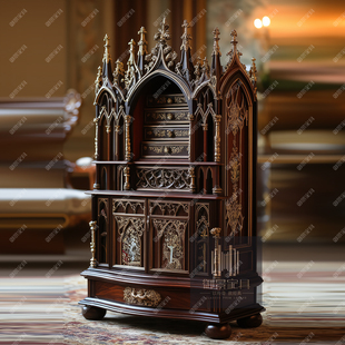 美式实木餐边柜欧式复古雕花储物柜收纳柜收藏柜边柜靠墙玄关柜