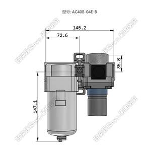 件 空气过滤器 减压阀 SMC原装 04E 空气组合元 AC40B 正品