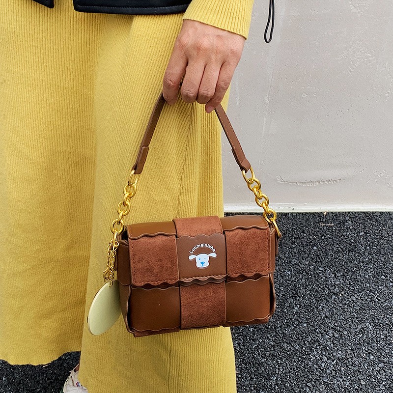 小众设计感编织饼干包简约