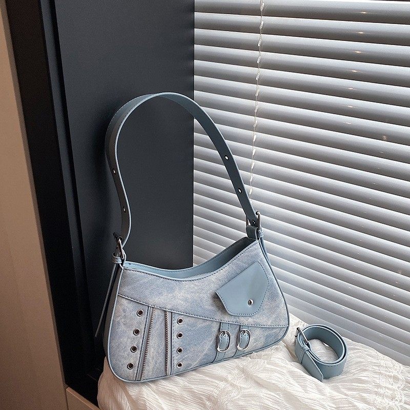 韩版ins小众设计单肩包2026女式新款时尚潮通勤洋气斜挎机车包包,箱包皮具/热销女包/男包,胸包,淘宝优惠券,粉丝福利购,淘宝优惠卷