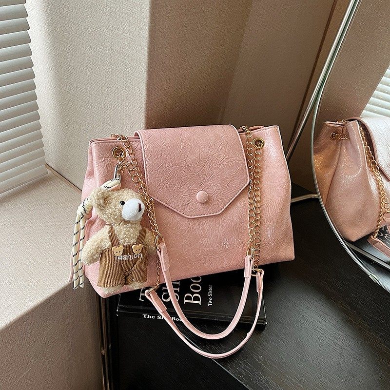 油蜡皮高级质感链条小方包女2026新款翻盖单肩斜挎包日韩风女包,箱包皮具/热销女包/男包,胸包,淘宝优惠券,粉丝福利购,淘宝优惠卷