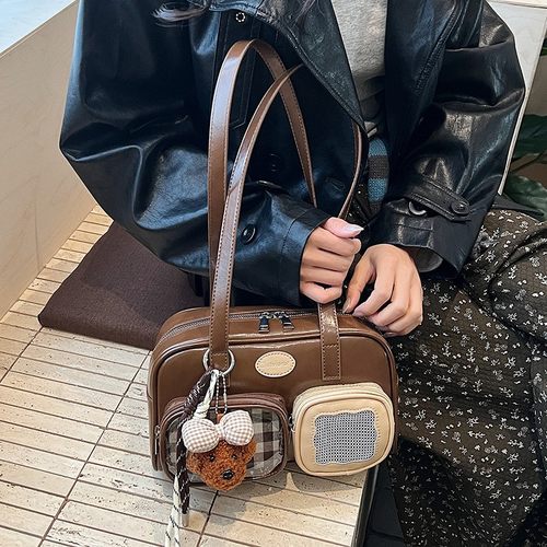 高级感通勤枕头包大容量单