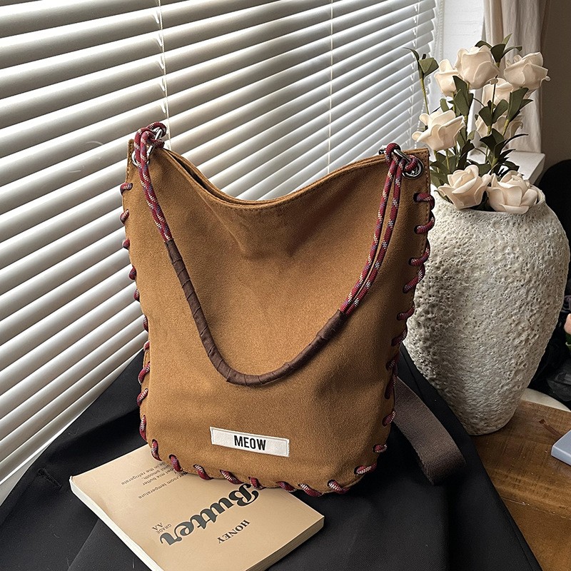 复古磨砂腋下包女2025新款