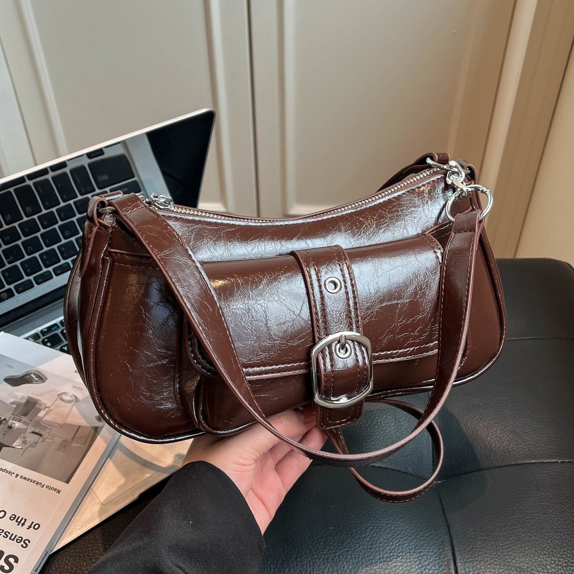 韩系小众复古百搭腋下包2026新款小众高级感百搭通勤单肩斜挎包女,箱包皮具/热销女包/男包,胸包,淘宝优惠券,粉丝福利购,淘宝优惠卷