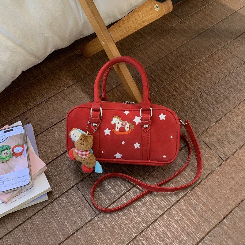 可爱星星波士顿小方包2026新款女设计感手提斜挎包小众设计女包,箱包皮具/热销女包/男包,胸包,淘宝优惠券,粉丝福利购,淘宝优惠卷