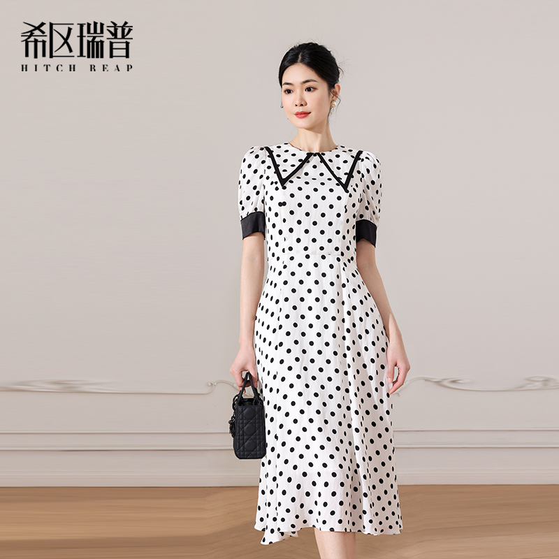 希区瑞普高端赫本风连衣裙女装