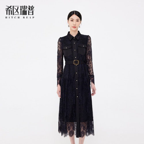 希区瑞普法式伞裙蕾丝
