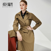 希区瑞普高端风衣女年春季 外套潮 气质国际中长款 新款 时尚