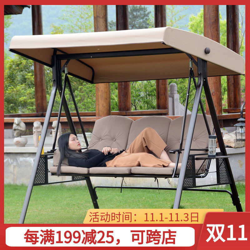 户外荡秋千椅庭院花园吊椅室内外阳台铁艺千秋椅吊床双人摇椅包邮在类目 住宅家具, 户外/庭院家具, 户外秋千中 - 来自Buy2taobao.com提供专业的淘宝代购服务