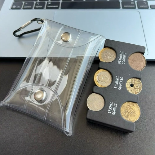 日本硬币夹零钱包日本硬币收纳