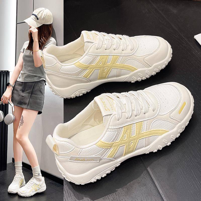 软底运动鞋女款2025新款秋季网面休闲鞋轻便不累脚旅游小白鞋百搭