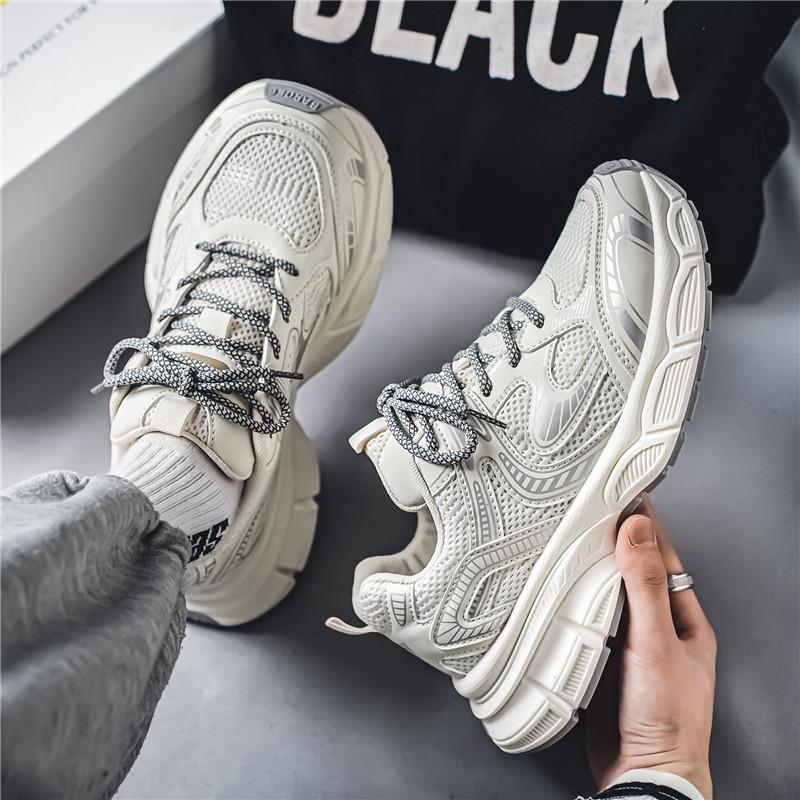 莆田男鞋2025新款秋季潮流百搭运动休闲跑步软底增高炸街老爹潮鞋