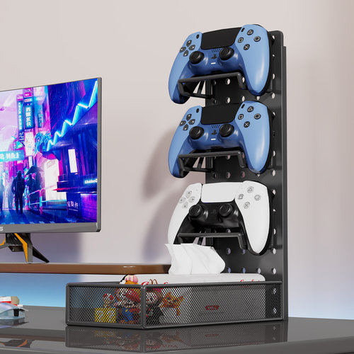 游戏手柄支架创意头戴式耳机收纳挂架Swatch/ps5游戏机托架展示架
