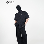 2025夏季 重磅纯棉廓形正肩短袖 衬衫 VE2 男高级感休闲衬衣打底衫