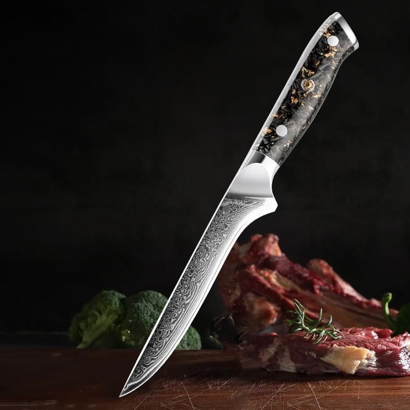 锋利耐用大马士革钢剔骨刀去骨刀