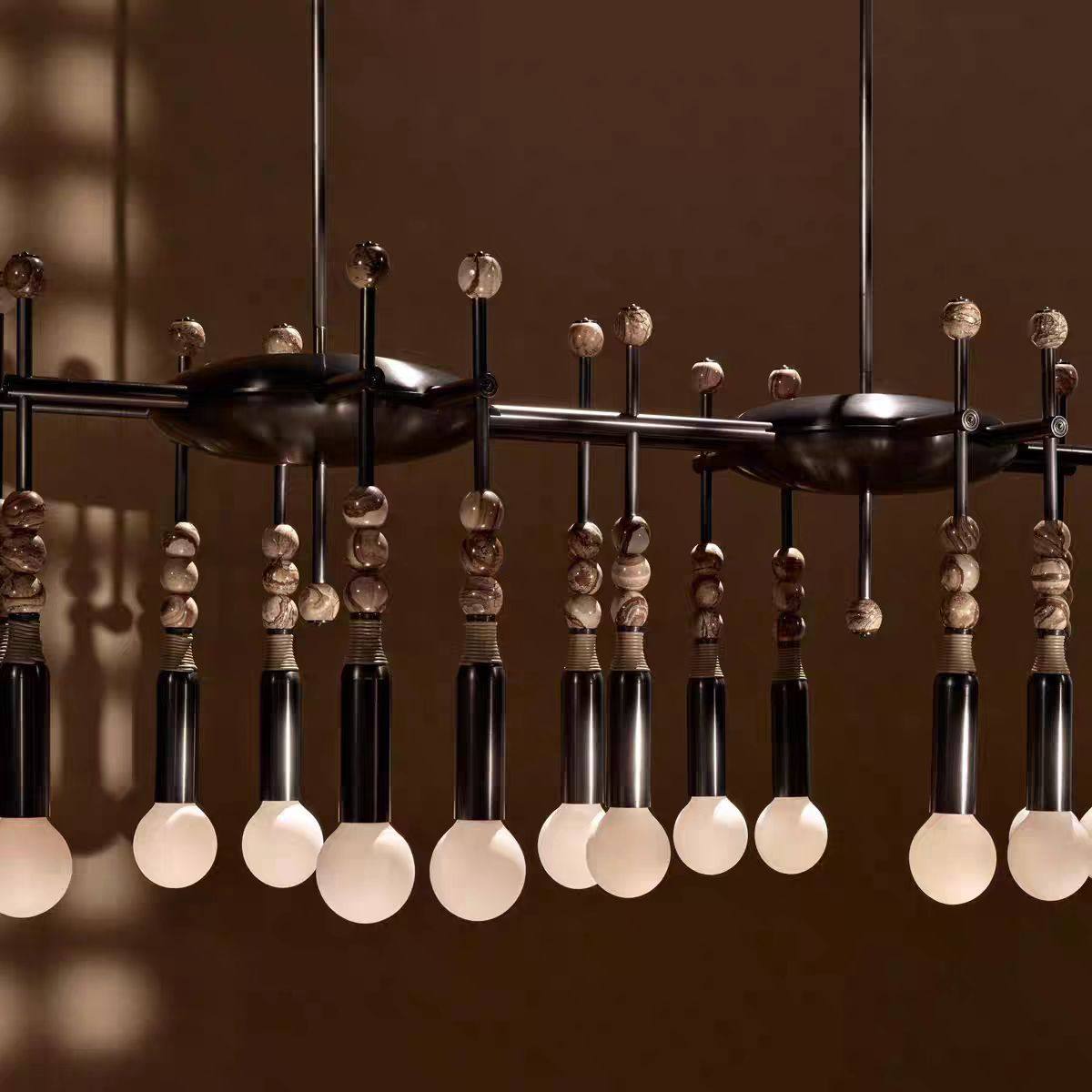 Apparatus全铜复古餐厅吊灯设计师艺术餐厅餐桌茶室别墅会所高端