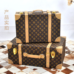 五角星储物箱欧美风老花旅行箱手提箱橱窗展示摄影拍摄道具箱子