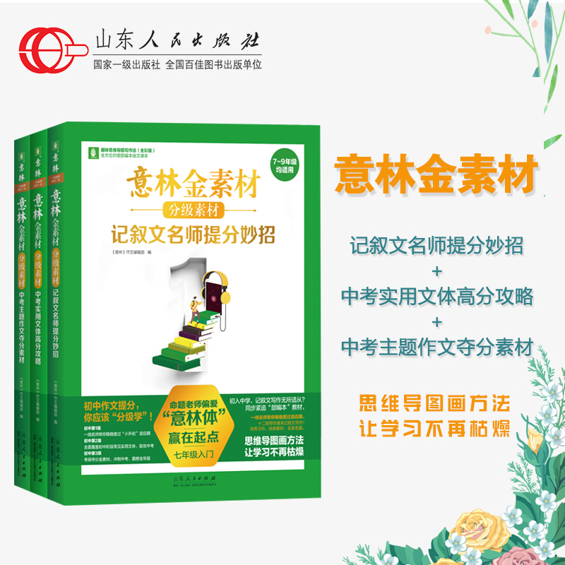 出版社直发 2024意林作文金素材初中全套 中考实用文体高分攻略初一二三