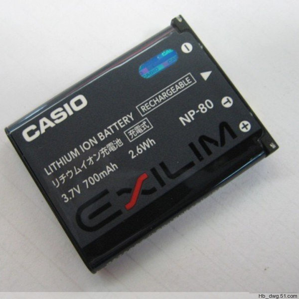 卡西欧 EX-G1 H5 H50 H60 N1 N2 N10 N20 CCD 数码相机NP-80电池