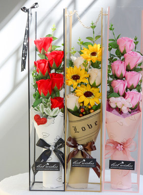 教师节送老师手提花礼盒