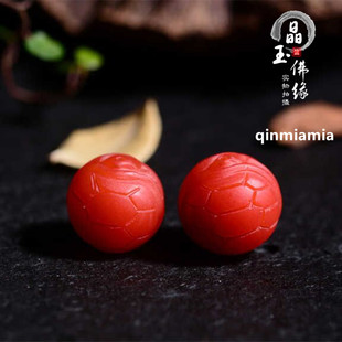 天然保山满肉满色南红玛瑙富甲天下乌龟壳甲背云星月菩提吊坠配饰