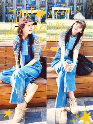 章若楠同款松弛感袋鼠鞋勃肯鞋2025春牛反绒增高厚底休闲单鞋女