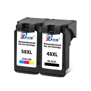 适用佳能E478墨盒PG48墨盒黑色CL58彩色E3480/E478/E478R/E488/E4280/E4580/E468/E418打印机墨盒 加墨连供